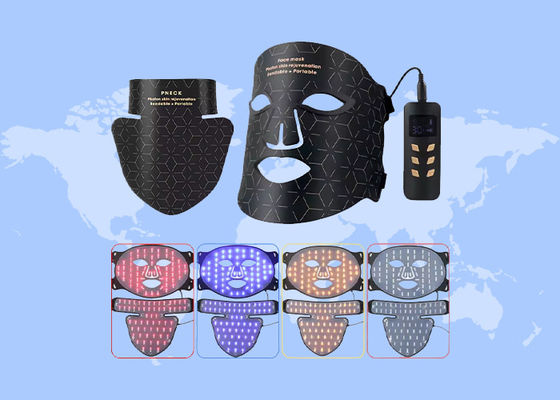 ราคาดี 4 สี LED Light With Infrared Silicone Mask สําหรับการกําจัดริ้วรอยหน้าเต็ม การดูแลผิว ออนไลน์