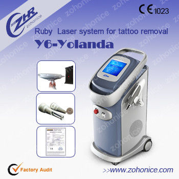 ราคาดี Vertical Laser Tattoo Removal Machine Removal Pigment Plaque , High Energy ออนไลน์