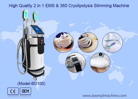สปา 360 Cryolipolysis เครื่องลดน้ําหนัก ไขมันแช่แข็ง Electro Magnetic body Slim กระตุ้นกล้ามเนื้อร่างกาย