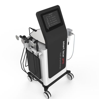 Eswt Rf Tecar Diathermy เครื่องกายภาพบำบัด Shockwave สำหรับการบาดเจ็บจากการกีฬา