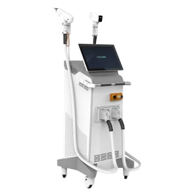 2in1 Nd Yag Pico เครื่องกําจัดรอยสักด้วยเลเซอร์แบบถาวร 755 1064 808nm Ice Diode Laser Hair Removal Machine