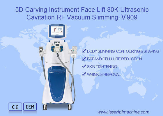 ราคาดี เครื่องกระชับสัดส่วนลดเซลลูไลท์ Cavitation 1 - 1000mj พลังงานการเผาผลาญไขมัน ออนไลน์