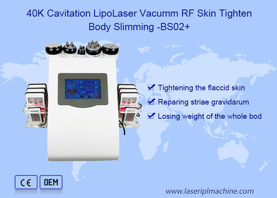 เครื่องดูดฝุ่น Rf Lipolaser 40khz Body Cavitation