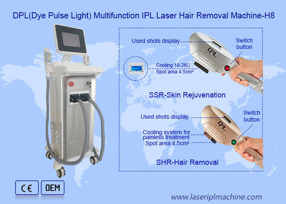 ราคาดี DPL SHR Skin Rejuvenation เครื่องกำจัดขน IPL 1200nm แนวตั้ง ออนไลน์
