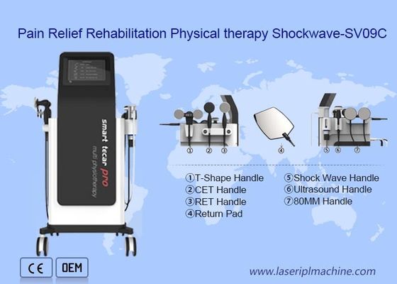 ราคาดี Eswt Rf Tecar Diathermy เครื่องกายภาพบำบัด Shockwave สำหรับการบาดเจ็บจากการกีฬา ออนไลน์