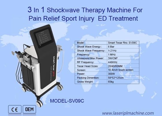 ราคาดี 3 In 1 ODM Extracorporeal Shockwave Therapy Machine สำหรับ Ed ออนไลน์
