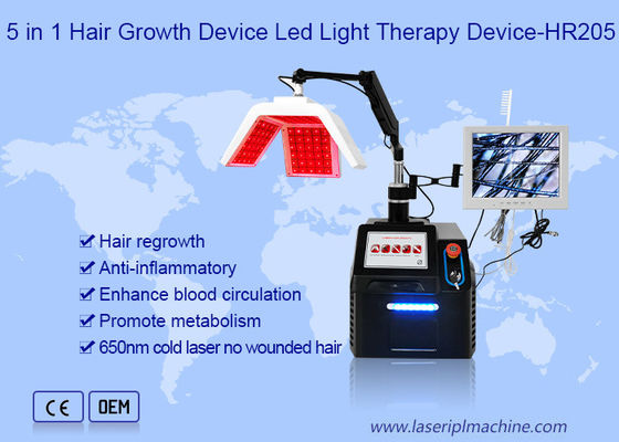 ราคาดี 5 In 1 Led Pdt Light Therapy Machine การเจริญเติบโตของเส้นผม ต่อต้าน ผมร่วง Beauty ออนไลน์